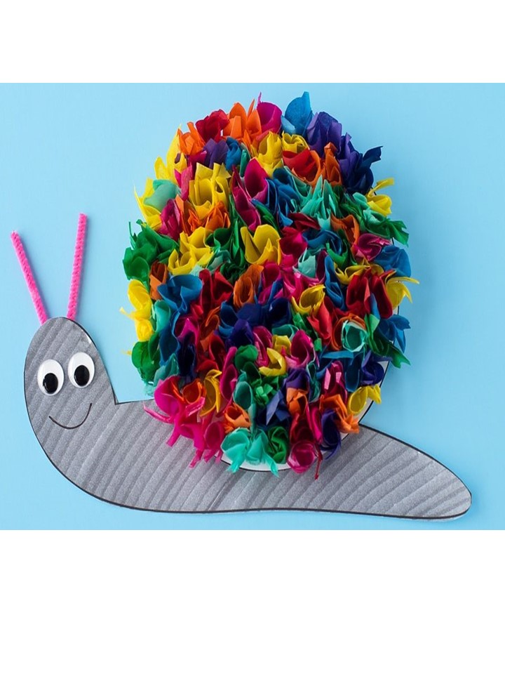 Take Home Kit Tissue Paper Snails Metropolitan Library System